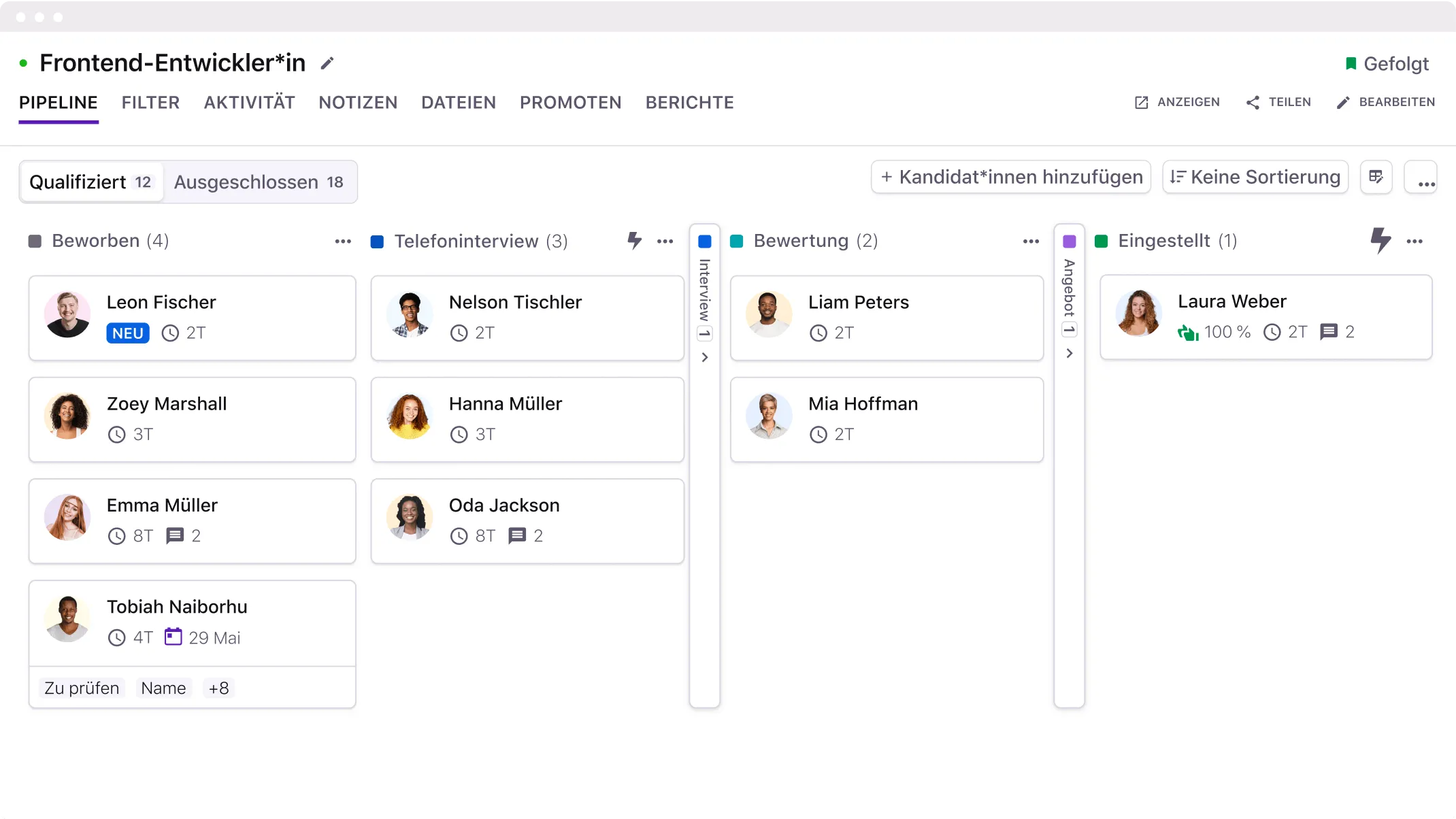 Record the interview with Noota